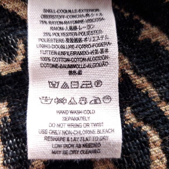 Free People Cheetah Chenille Mini Skater Skirt Sz 4 Brown Jacquard Leopard Y2K - Picture 7 of 10